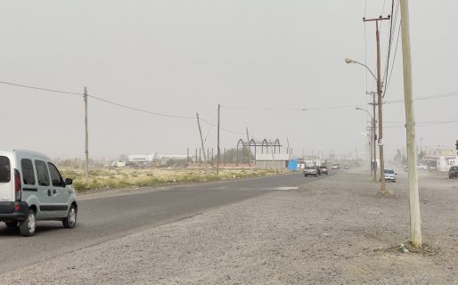 En la previa a Noche Buena, el intenso viento hizo desaparecer los cerros