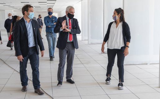 Luque recorrió la Ciudad Judicial con el presidente del Superior Tribunal de Justicia