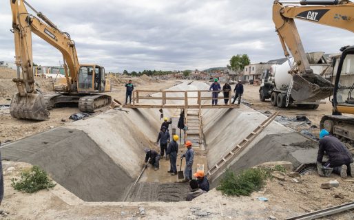 El Municipio licitó otras dos obras dentro del plan hídrico de zona sur para evitar inundaciones