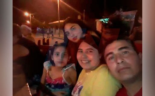 Abigail recibió la Navidad con su familia y amigos