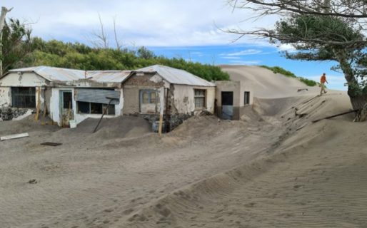 El polvo del extinto lago Colhue Huapi puede dejarlo sin casa
