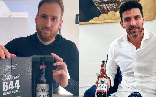 Una reconocida marca de cerveza le regaló un porrón a cada arquero que recibió un gol de Messi