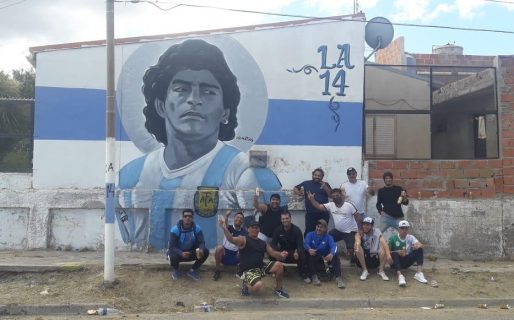 El otro mural para Maradona en Comodoro en las 313