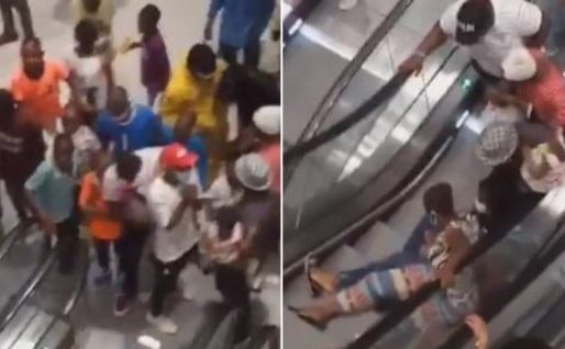 Instalaron la primera escalera mecánica en Camerún y la gente no sabe cómo usarla