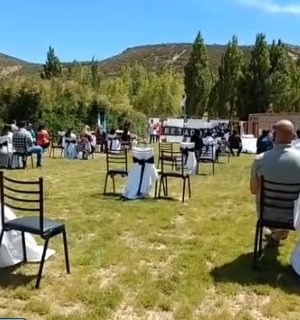 Acto de egreso en la escuela N°27 del barrio Laprida