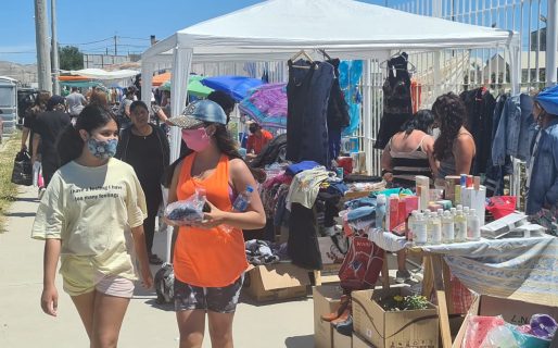 El paseo de compras del Gimnasio N°4 ya ocupa todo el predio