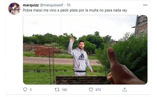 Meme río de la multa: a Messi le impusieron el pago de 600 euros por homenajear a Maradona y estallaron las redes