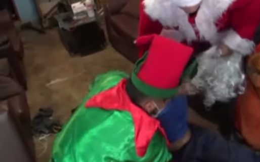 Papá Noel y un Elfo participaron de un allanamiento en un operativo antidrogas