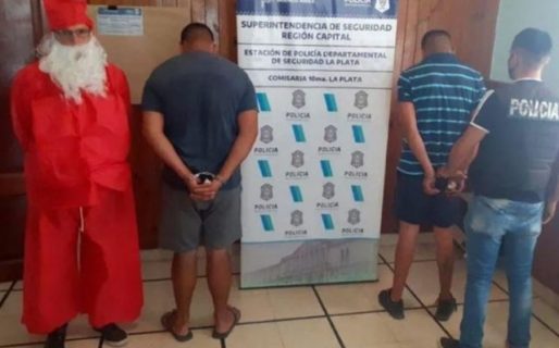 Se disfrazó de Papá Noel para detener a un prófugo de la justicia