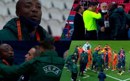 Video: Histórica suspensión de un partido de la Champions por el insulto racista de un árbitro