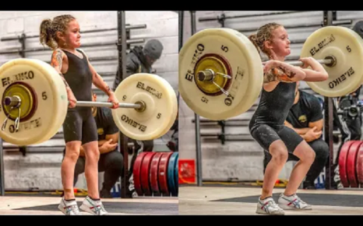 Rory van Ulft, la “niña más fuerte del mundo” que puede levantar 80 kilos con apenas 7 años