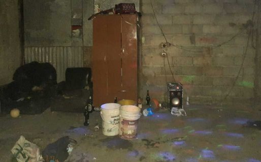 Sorprendieron una fiesta de amigos en Sarmiento