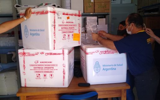 Llegó a Chubut el segundo lote de vacunas contra el COVID-19