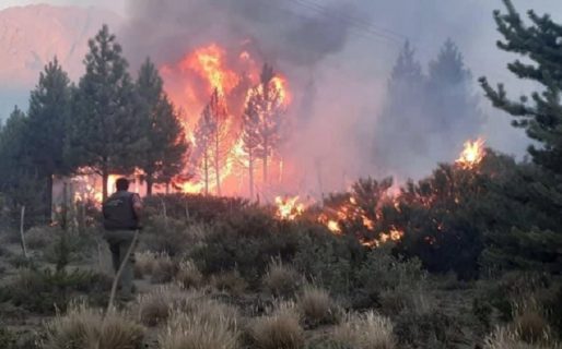En la cordillera temen que los incendios lleguen a una planta de gas