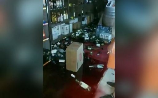 Video: El temblor hizo estragos en una vinoteca cuyana