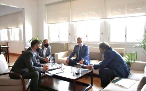 Arcioni se reunió con el ministro de Obras Públicas de la Nación