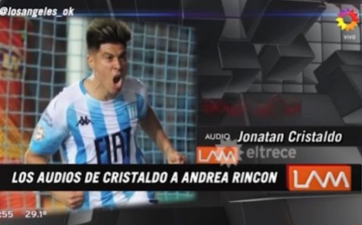 Andrea Rincón difundió los mensajes que recibió de Jonatan Cristaldo: “Está loca, sigue pensando que estamos juntos”