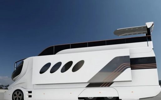 Dos plantas, terraza y 68 metros cuadrados, así es la casa rodante más lujosa del mundo