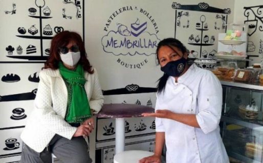 Sorpresiva visita de Cristina a una pastelería en El Calafate