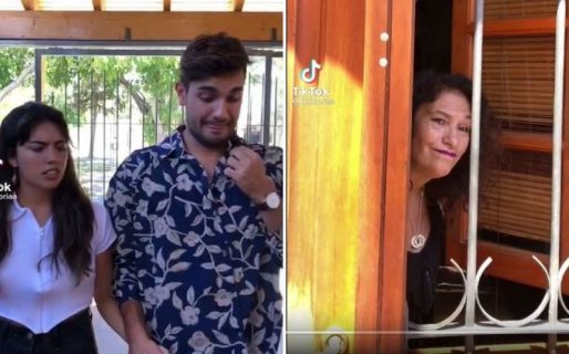 “Conociendo a tu suegra”: La pareja que se hizo viral al mostrar el engorroso encuentro con la madre de la novia
