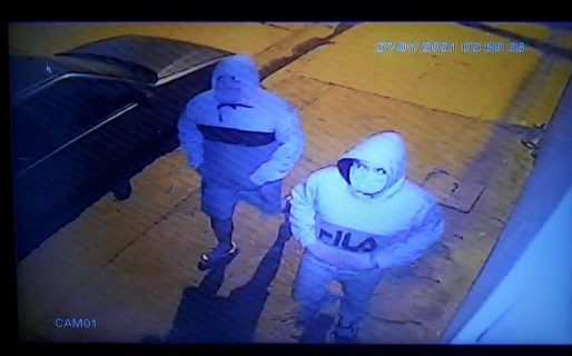 Quisieron entrar a robar a su local luego de haber roto las cámaras de seguridad, pero quedó todo grabado