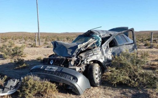 Vecinos de Comodoro resultaron heridos tras volcar en ruta 26