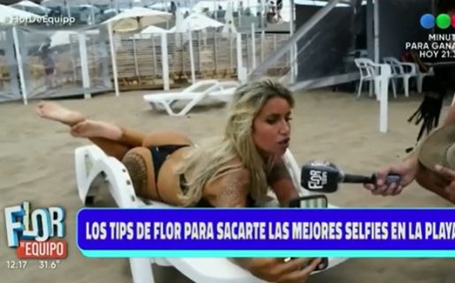 Sombrero, slow motion y temporizador: Florencia Peña reveló sus trucos para salir siempre sexy en la playa