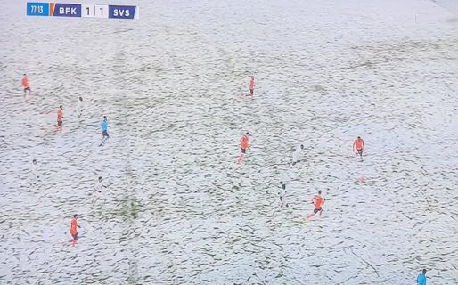 Un equipo de Turquía aprovechó la nieve y se camufló usando una camiseta blanca