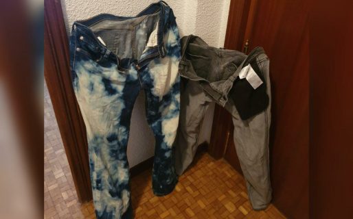 Puso a colgar ropa con temperaturas bajo cero y sus pantalones ahora se «mantienen en pie» solos