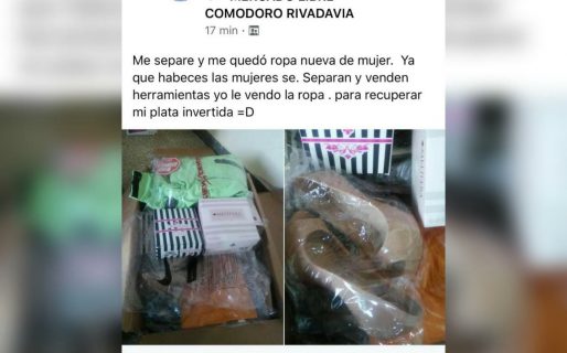 Insólito: se separó y puso a la venta la ropa de su ex en internet