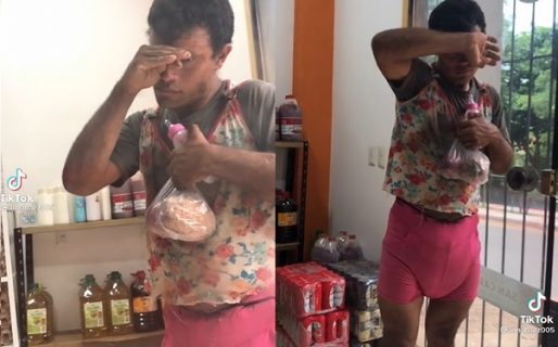 Aterrador: la abordó un sujeto vestido de bebé para pedirle «plata para pañales»