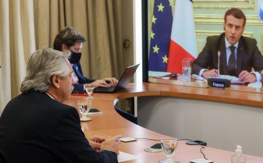 El Presidente dialogó con Macron y recibió su apoyo a las negociaciones con el FMI