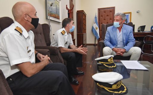 El Gobernador recibió a las autoridades de la Armada Argentina
