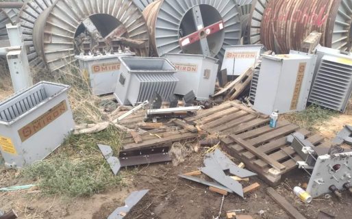 Destruyen transformadores y roban cobre de una empresa de servicios petroleros