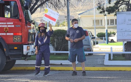 Bomberos del Destacamento 3 realizan una colecta para poder celebrar su aniversario N°25