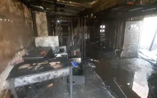 Incendio en una casa del barrio San Cayetano