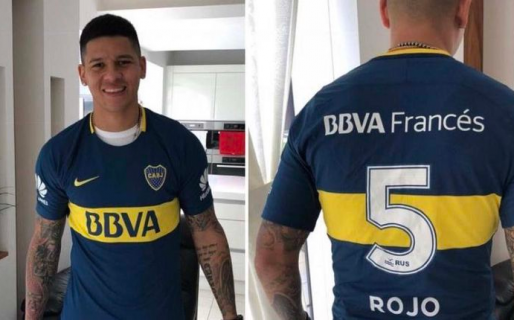 La foto que los hinchas de Estudiantes no querían ver: Marcos Rojo ya se puso la camiseta de Boca