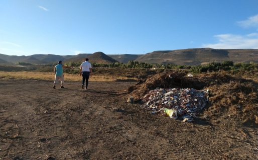 Buffa recorrió el barrio Islas Malvinas