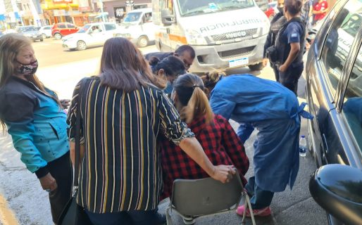 Dos personas resultaron heridas tras caer escombros de una obra de demolición