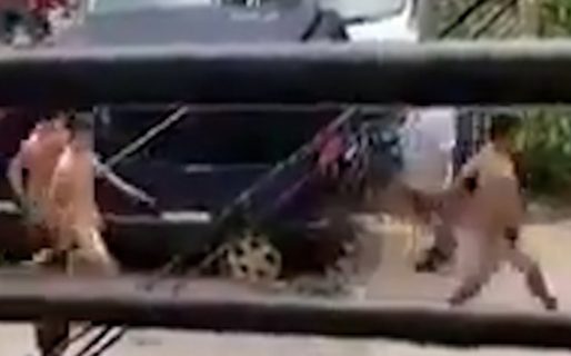 Video: vecinos desnudaron a tres ladrones y los hicieron correr por el barrio