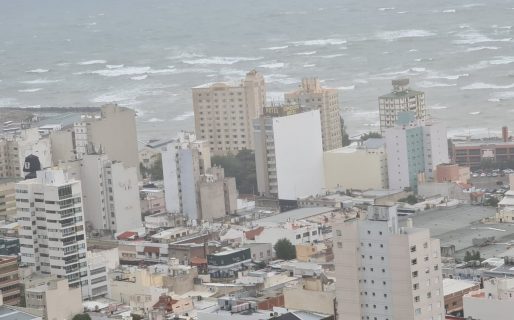 Martes frío, con lluvia y viento en Comodoro