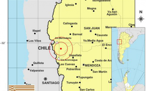 Fuerte sismo en San Juan de 5,2 grados en la escala de Richter