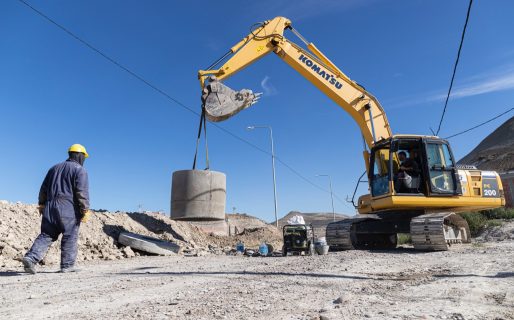 Avanza a buen ritmo la ampliación de la red cloacal en Las Orquídeas