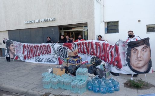 La filial de River también envía donaciones para la Cordillera
