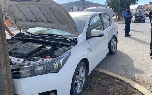 Tras un accidente vehicular  una nena fue derivada al Hospital