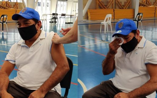 La emoción de Gerardo, que recibió la vacuna contra el Covid, el miedo y la incertidumbre