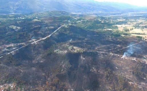 Se reactivan varios focos de incendio en El Hoyo