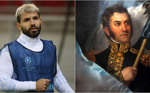 El Kun Agüero olvidó el nombre de San Martín y puso en duda que haya cruzado Los Andes