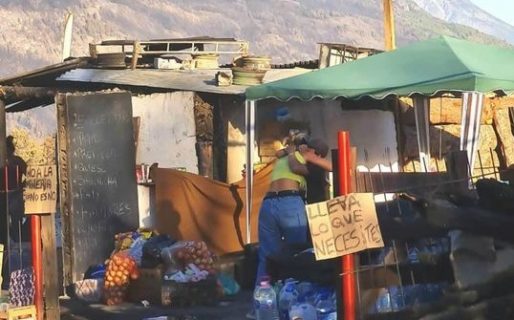 Un abrazo y a seguir: perdió todo en el incendio pero sigue por sus hijos