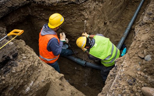 Para mejorar la distribución de agua, la SCPL instaló una estación reguladora de presión